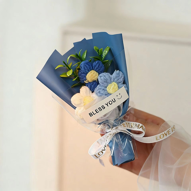 Sunflower Knitted Wool Bouquet