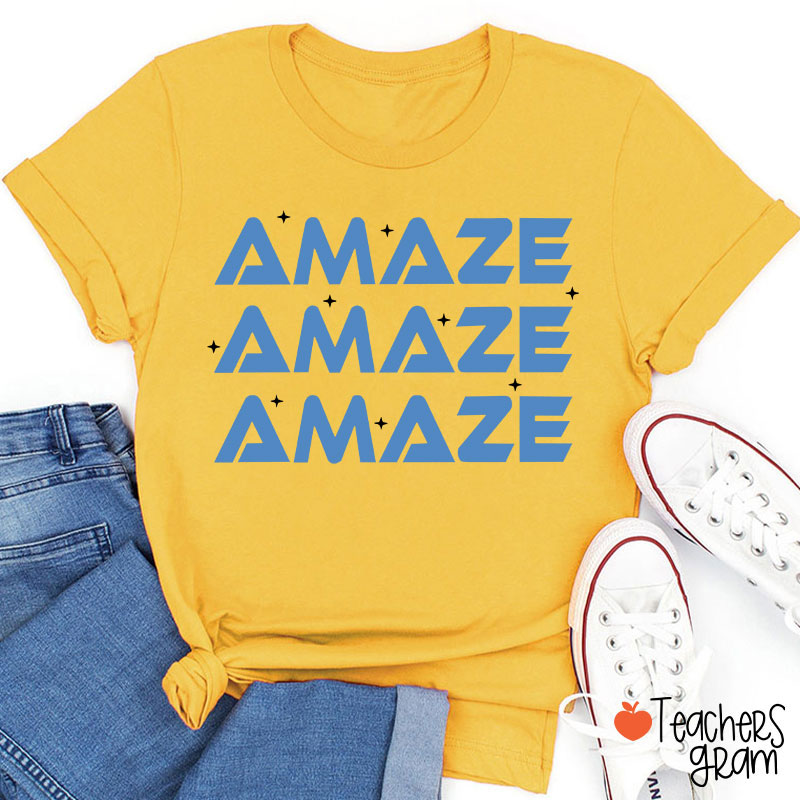 Amaze Amaze Amaze Sci-Fi Book Lover Teacher T-Shirt