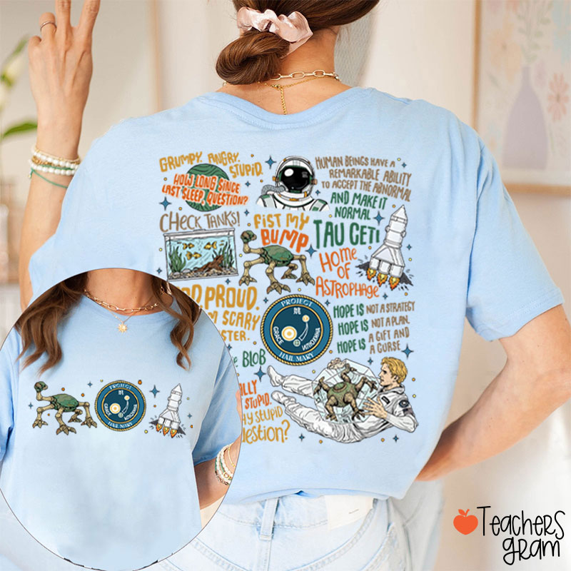 Stone Amaze Teacher Two Sided T-Shirt