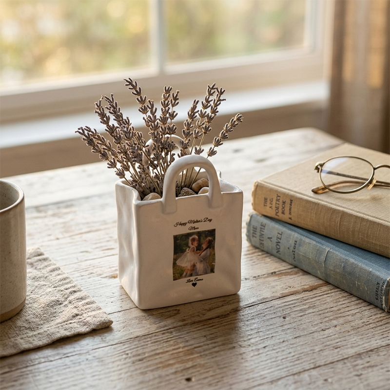 Personalized Photo Handbag Vase