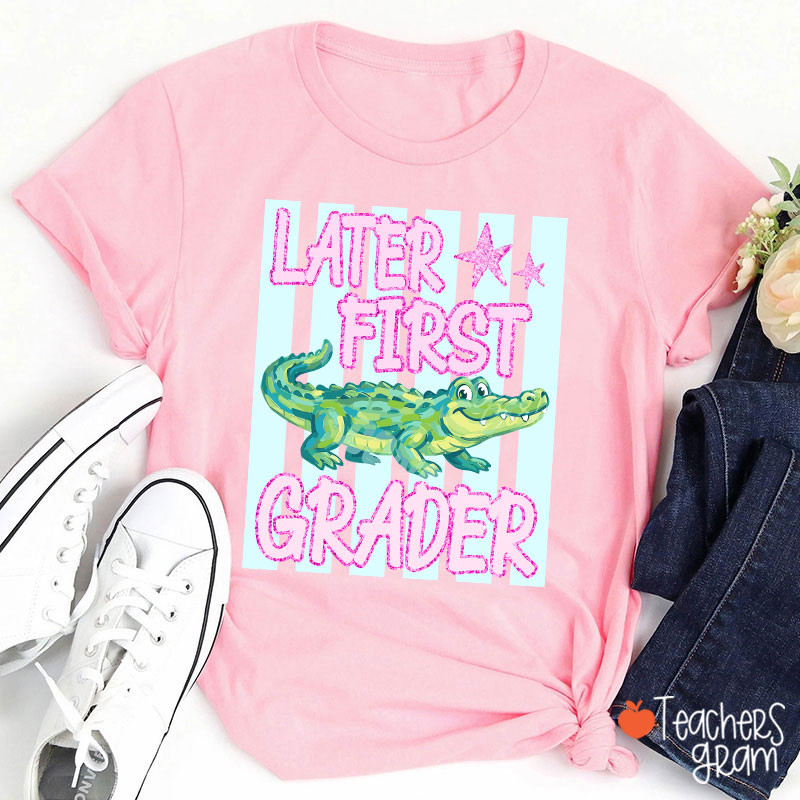 Personalized Grade Later Gator Teacher T-Shirt