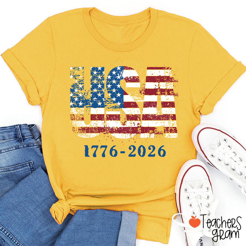 USA 1776-2026 Teacher T-Shirt