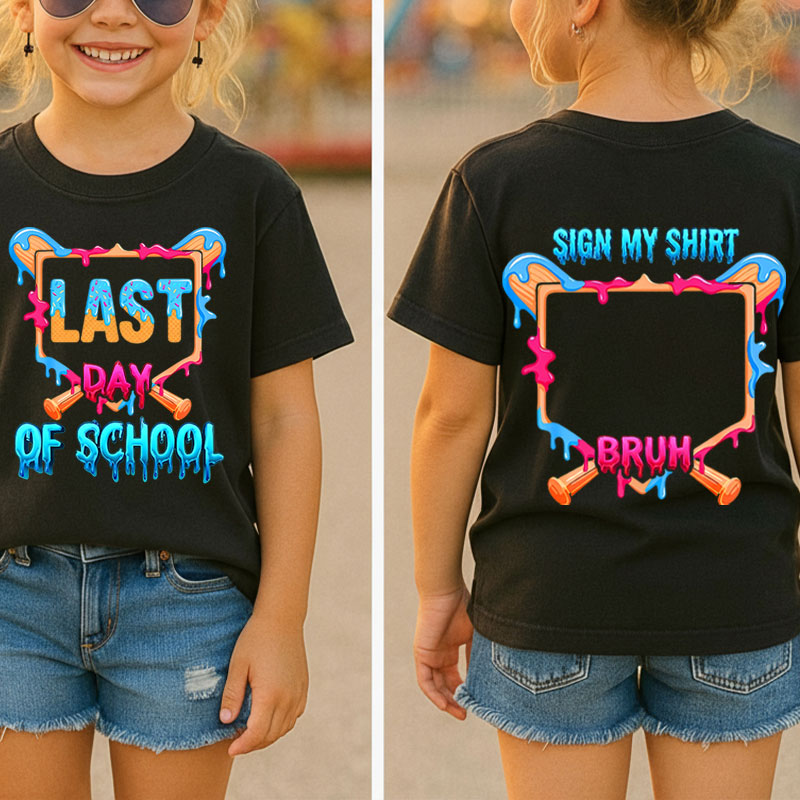 Ice Cream Last Day Of School Class Two Sided T-Shirt