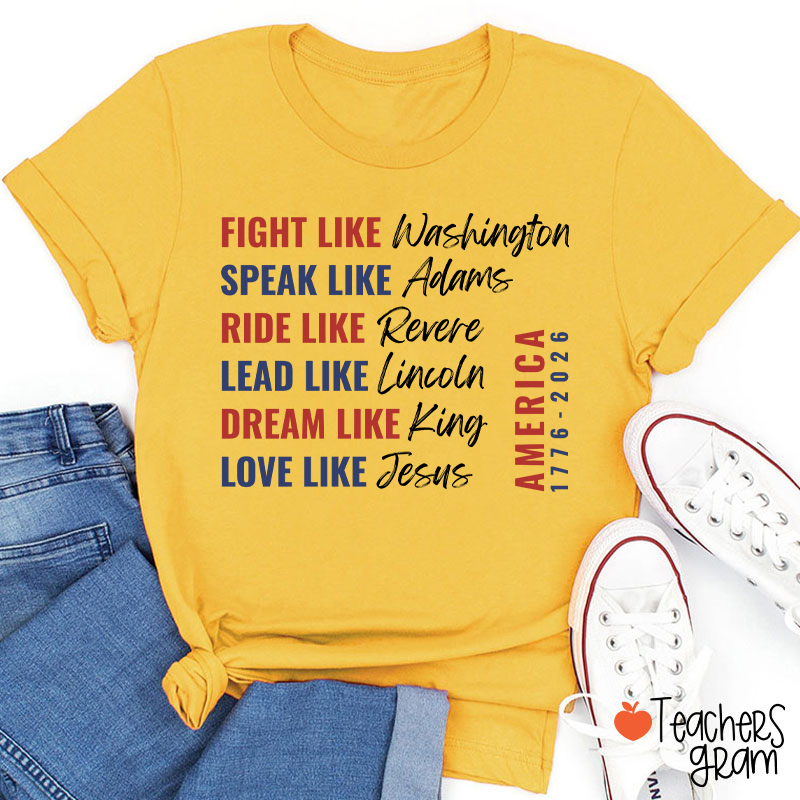 Fight Like Washington Teacher T-Shirt