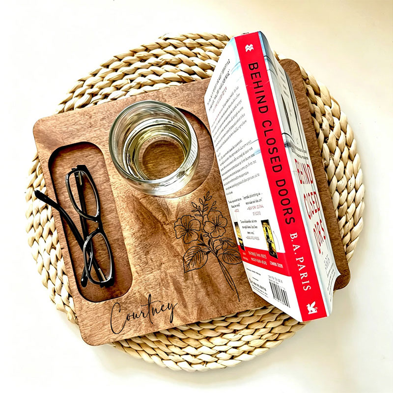 Personalized Wood Book Holder