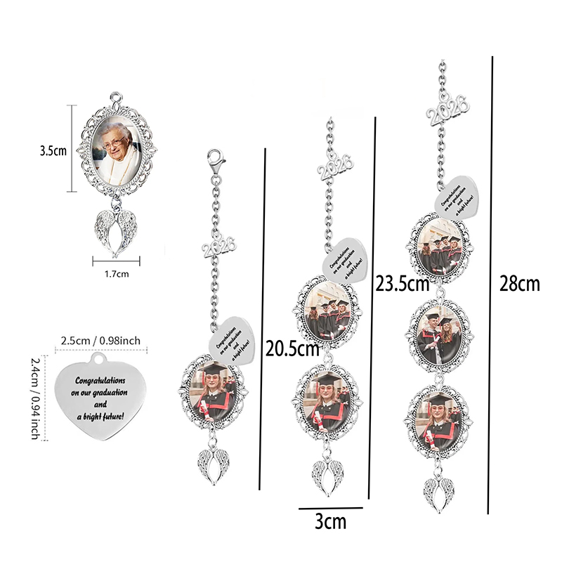 Personalized Photo Graduation Keepsake Pendant