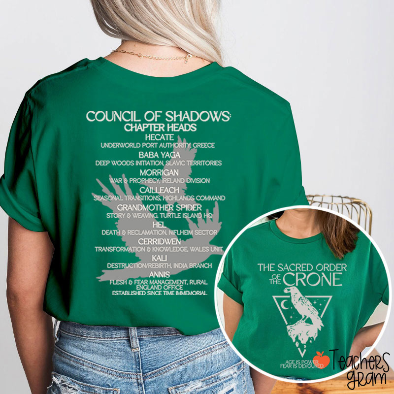 The Sacred Order Of The Crone Teacher Two Sided T-Shirt