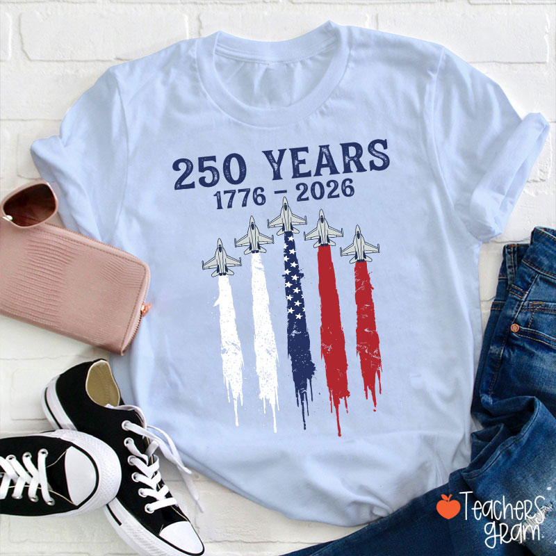 Patriotic Jet Fighter Teacher T-Shirt