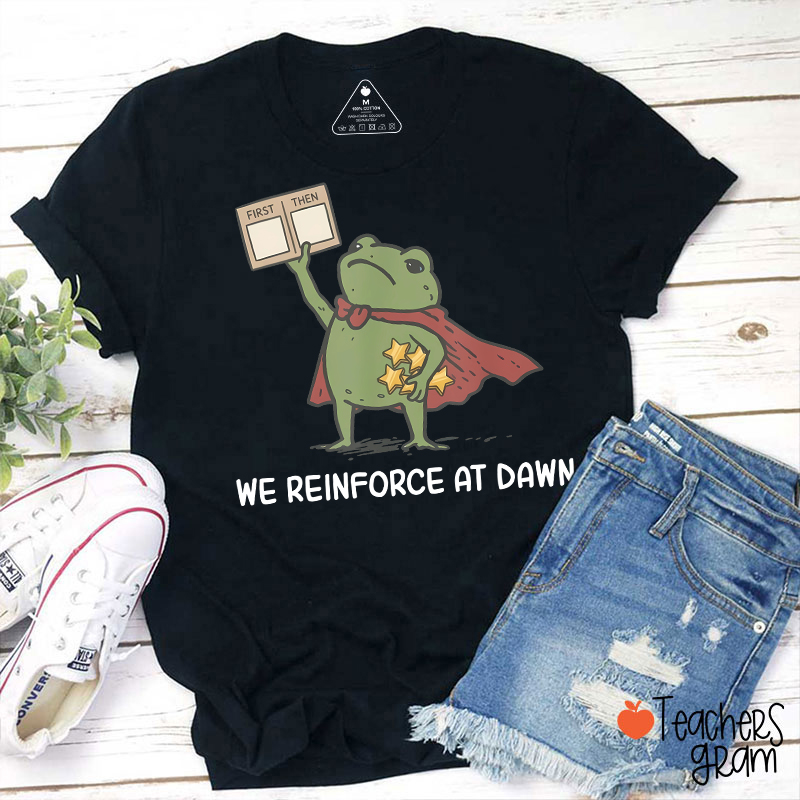We Reinforce At Dawn Teacher T-Shirt