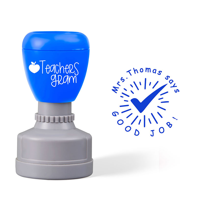 Personalized Good Job Teacher Stamp