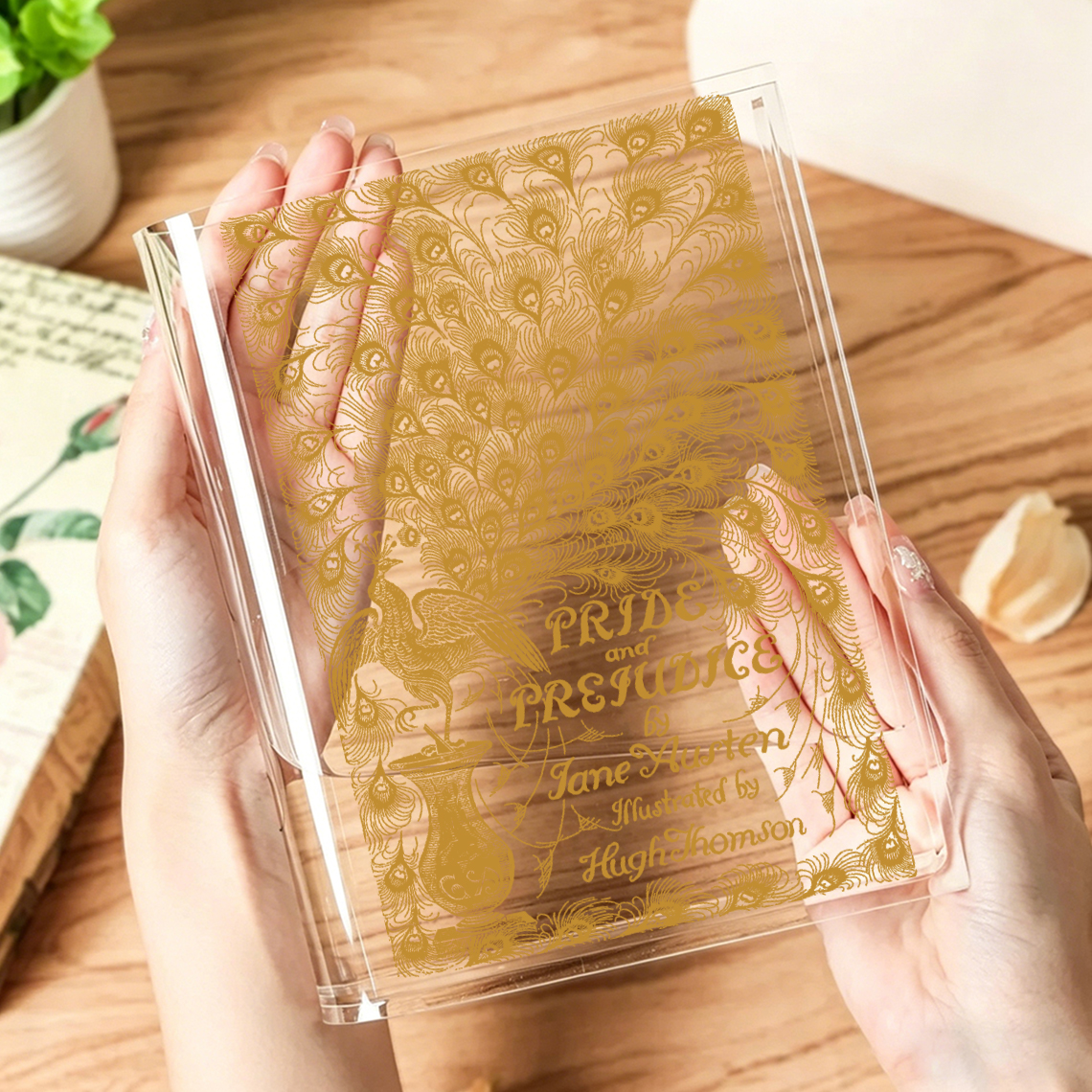 Book Lover Acrylic Teacher Book Vase