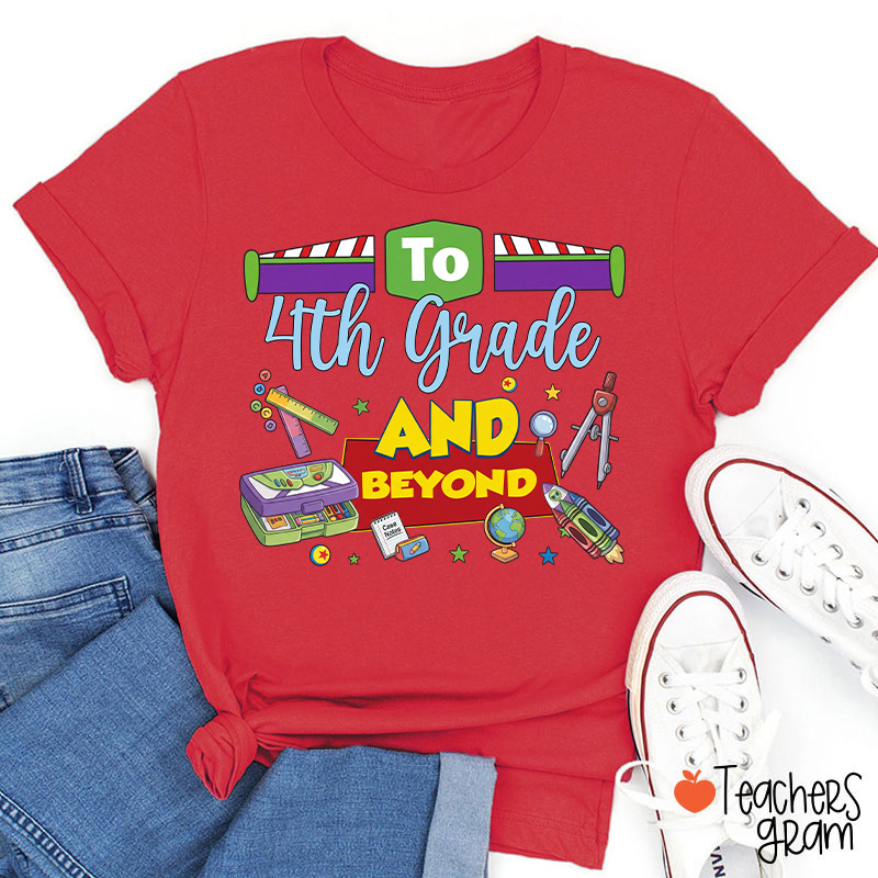 Personalized Grade Teacher Story Beyond Teacher T-Shirt