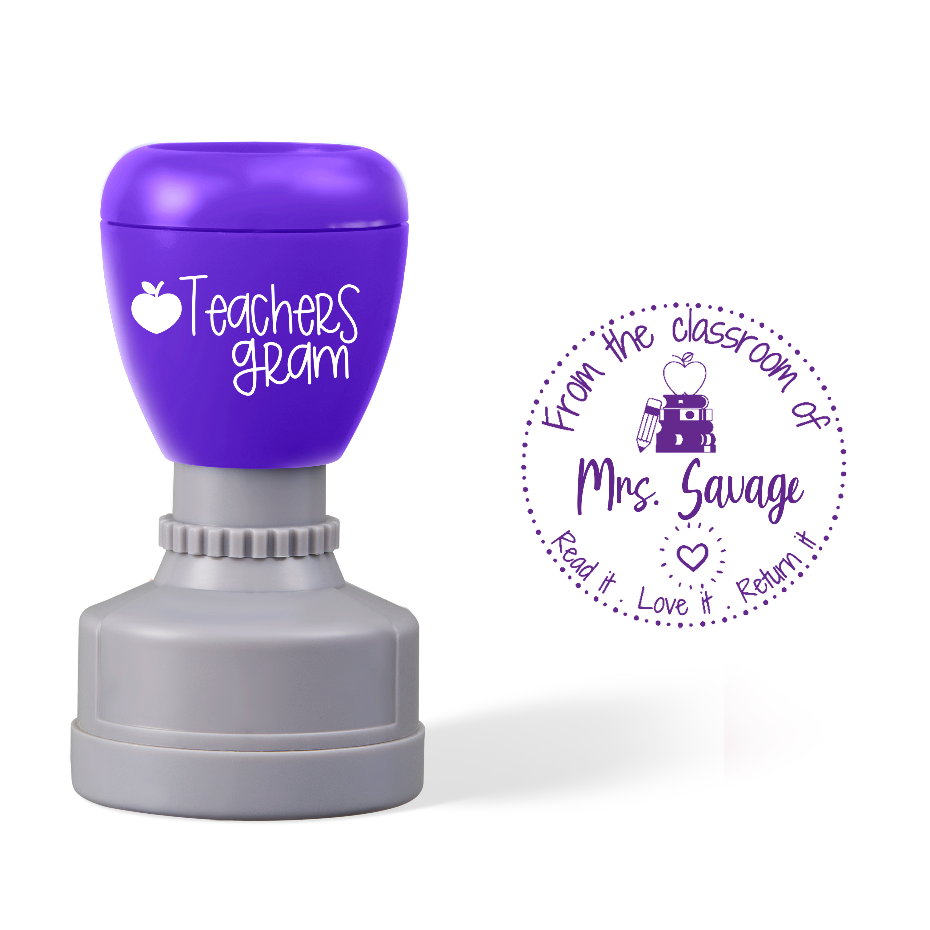 Personalized From The Classroom Stamp