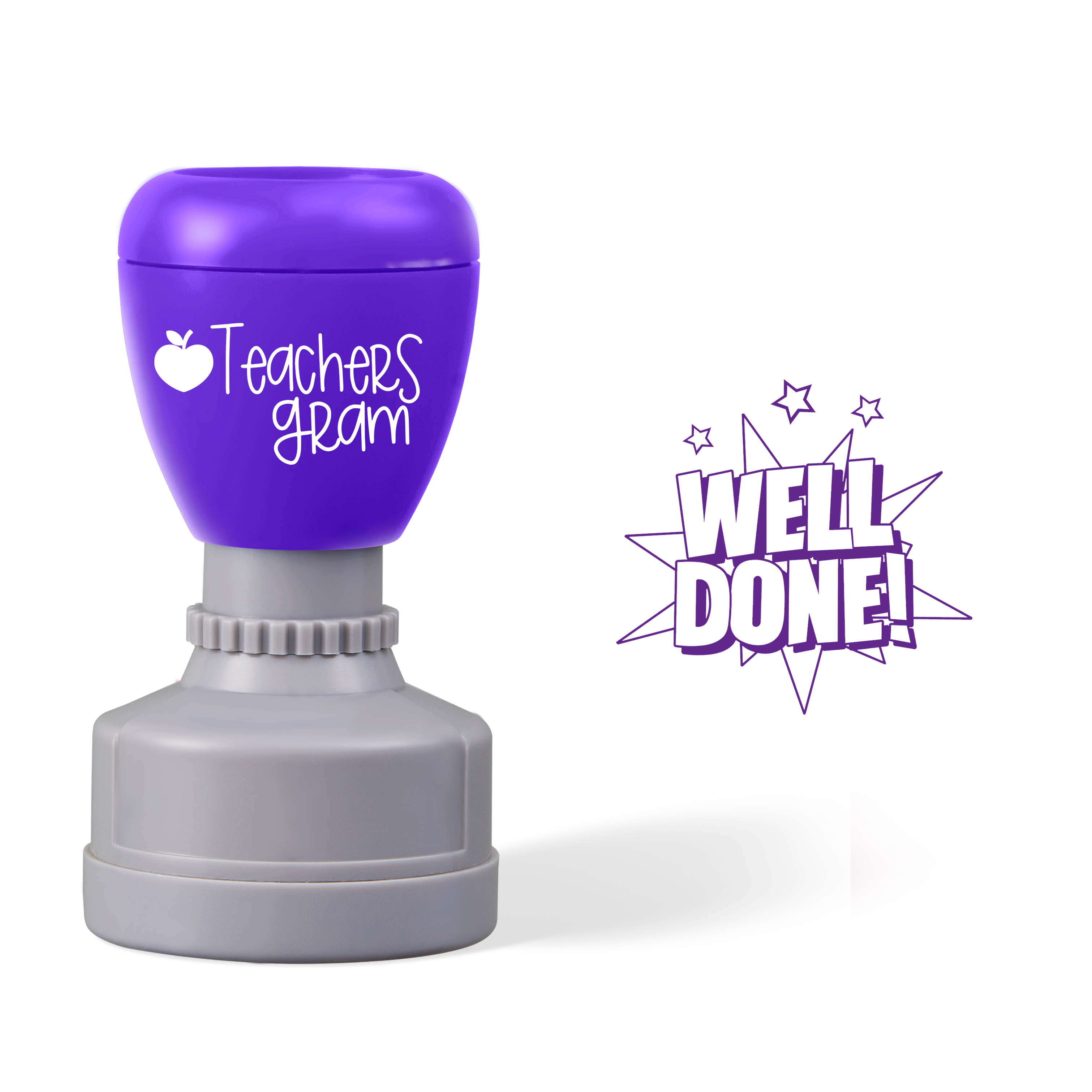 Well Done Star Teacher Stamp