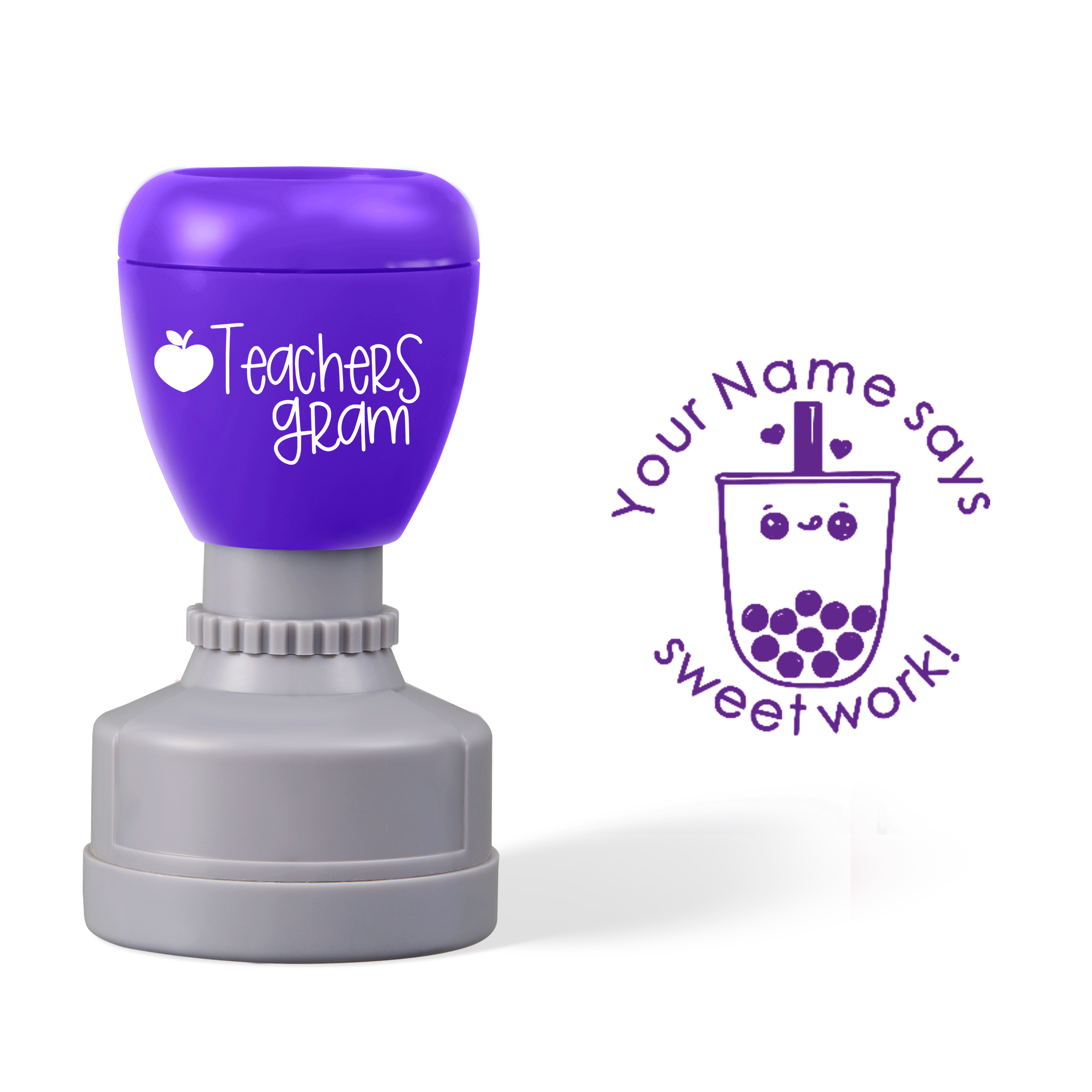 Personalized Sweet Work Teacher Stamp