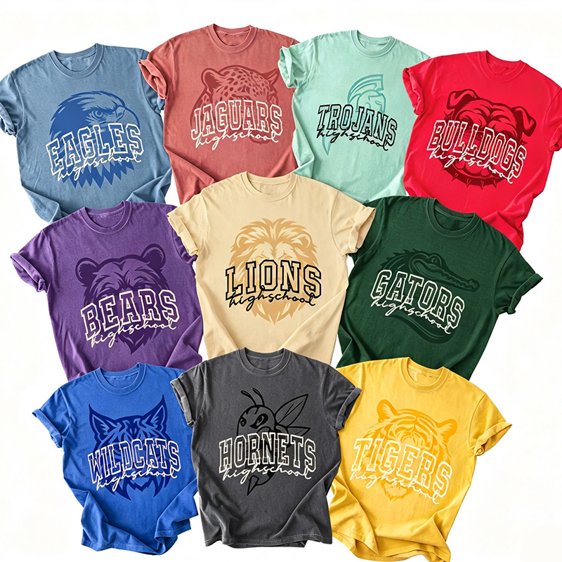 Personalized Mascot School Spirit Team Teacher T-Shirt