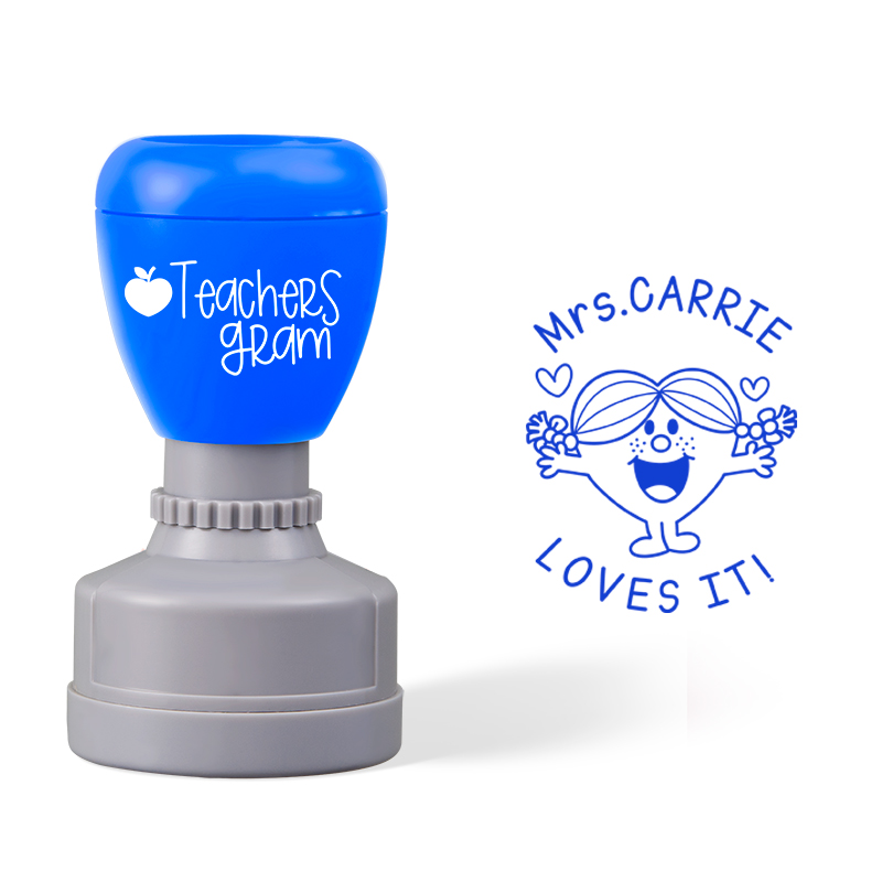 Personalized I Love It Teacher Stamp