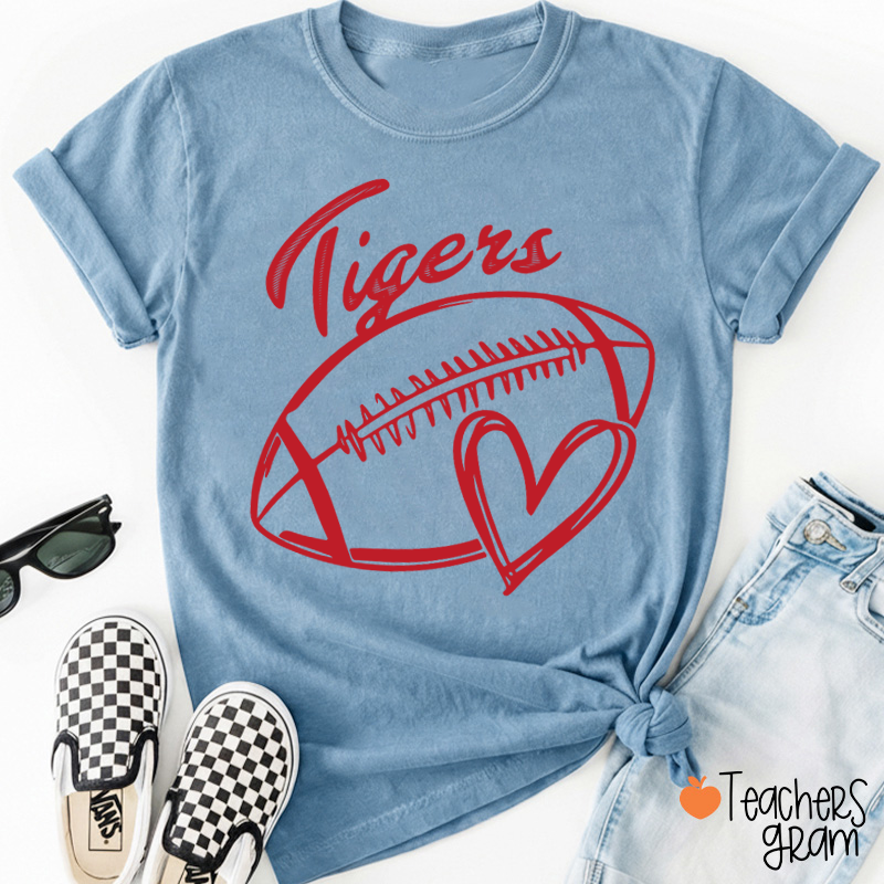Personalized Mascot Name Sport Graphic Teacher T-Shirt