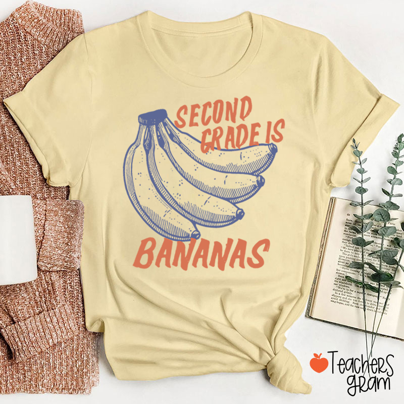 Personalized Grade Bananas Teacher T-Shirt