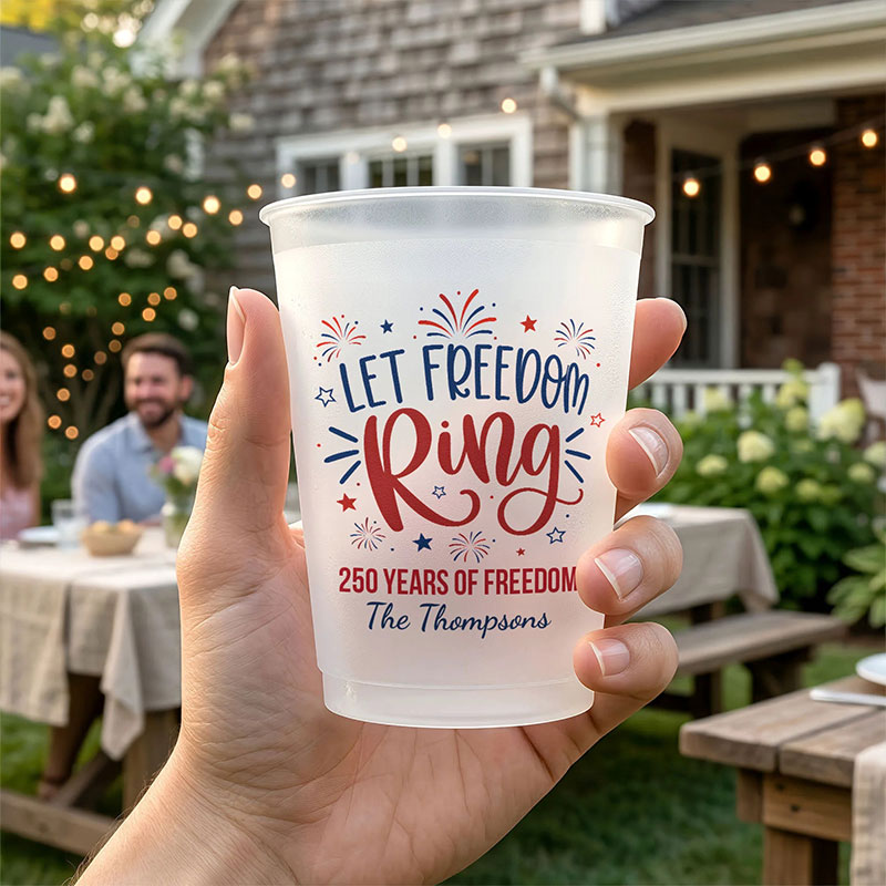 Let Freedom Ring Teacher Plastic Cup