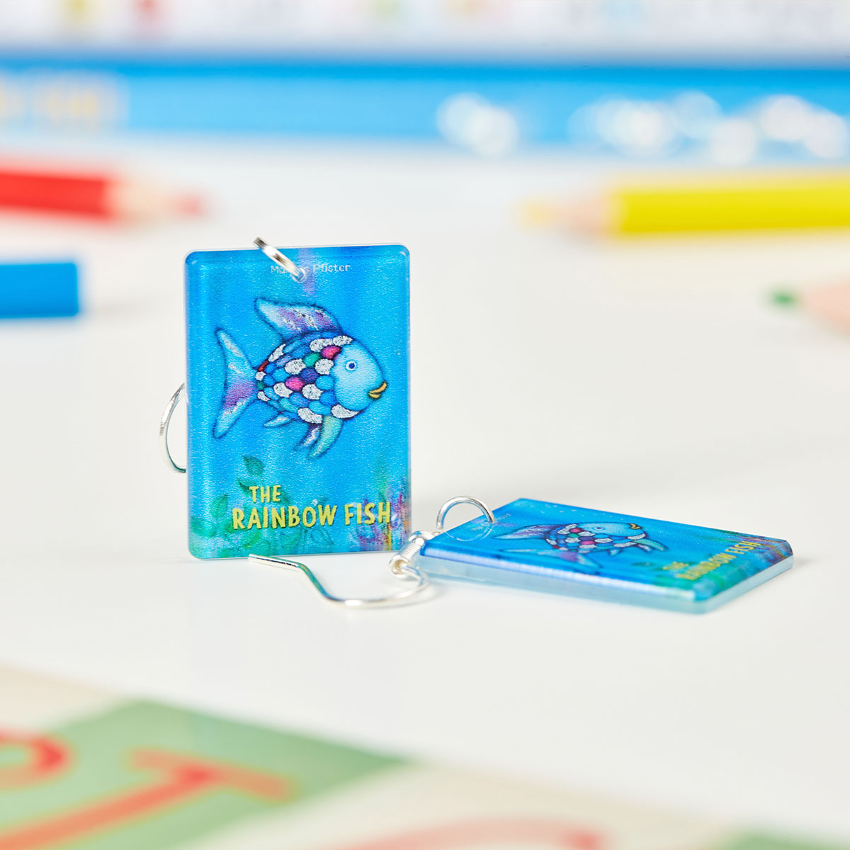 The Rainbow Fish Teacher Acrylic Earrings