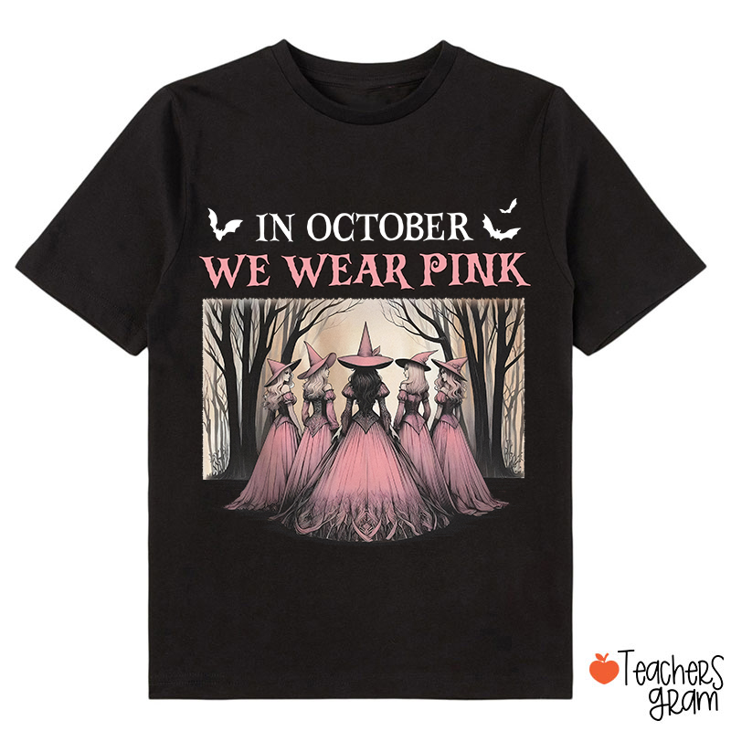 October Pink Witches Kids T-Shirt