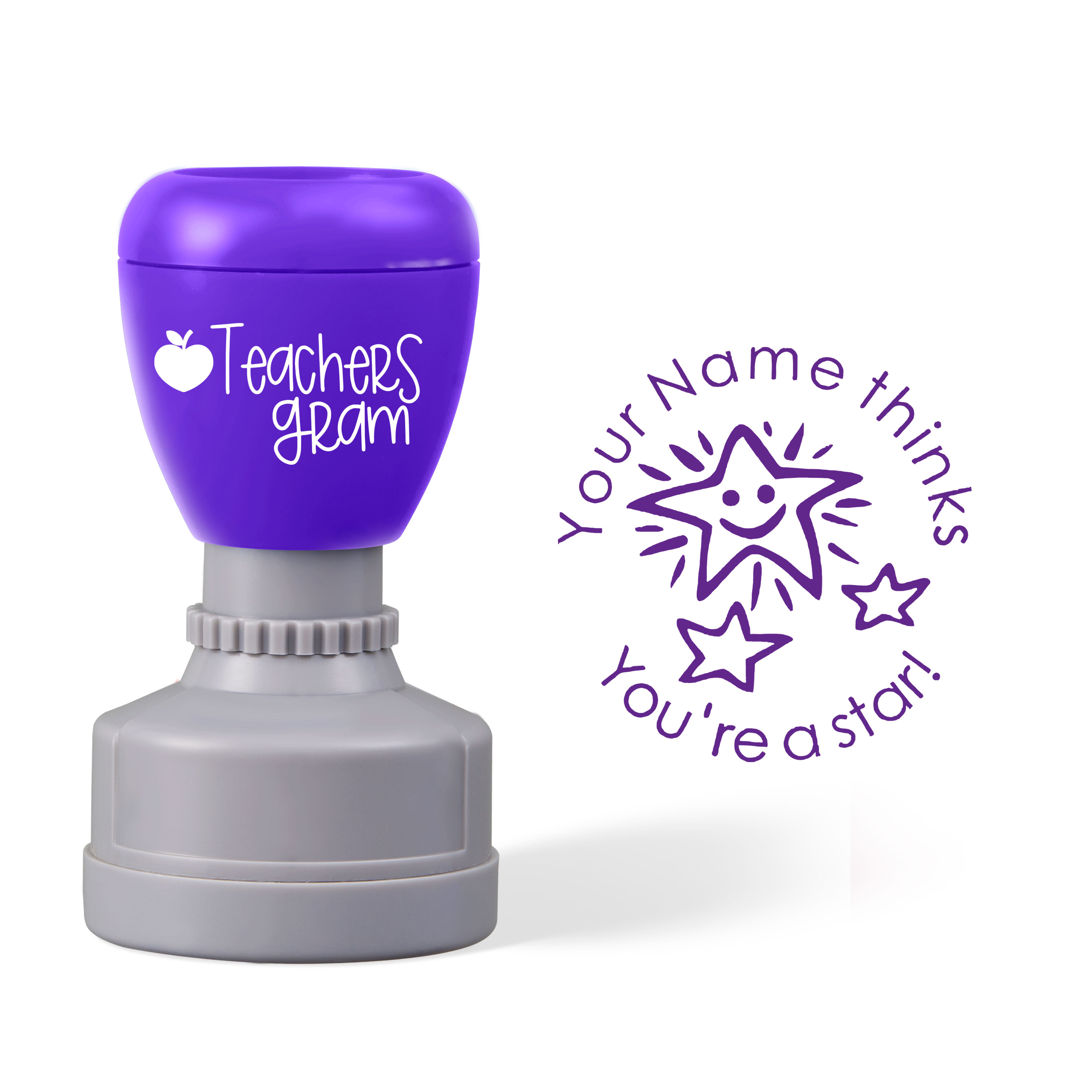 Personalized Name You're A Star Teacher Stamp