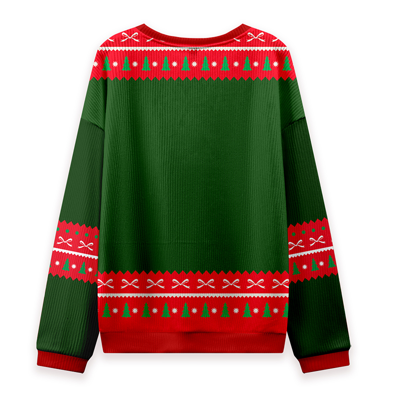 Merry Christmas Teacher Ugly Knit Sweatshirt