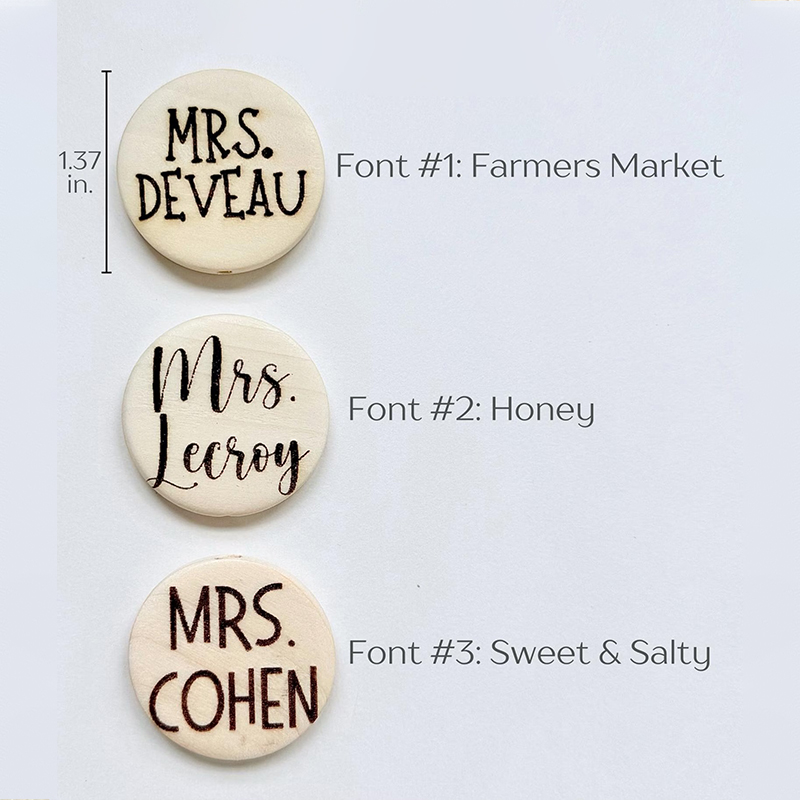 Personalized Name Flower Book Teacher Lanyard