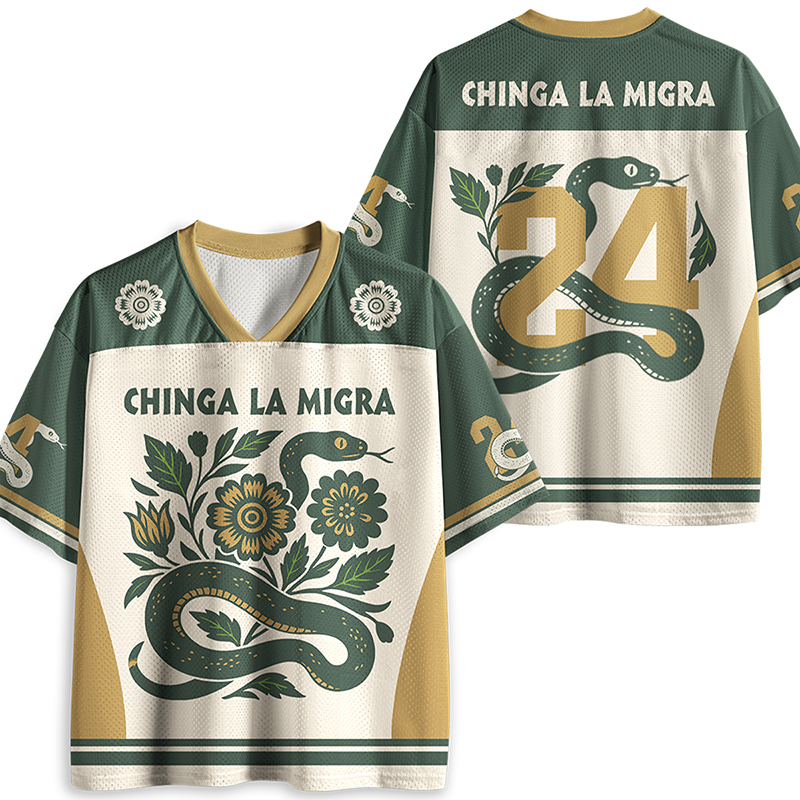 Chinga La Migra Teacher Mesh Jersey