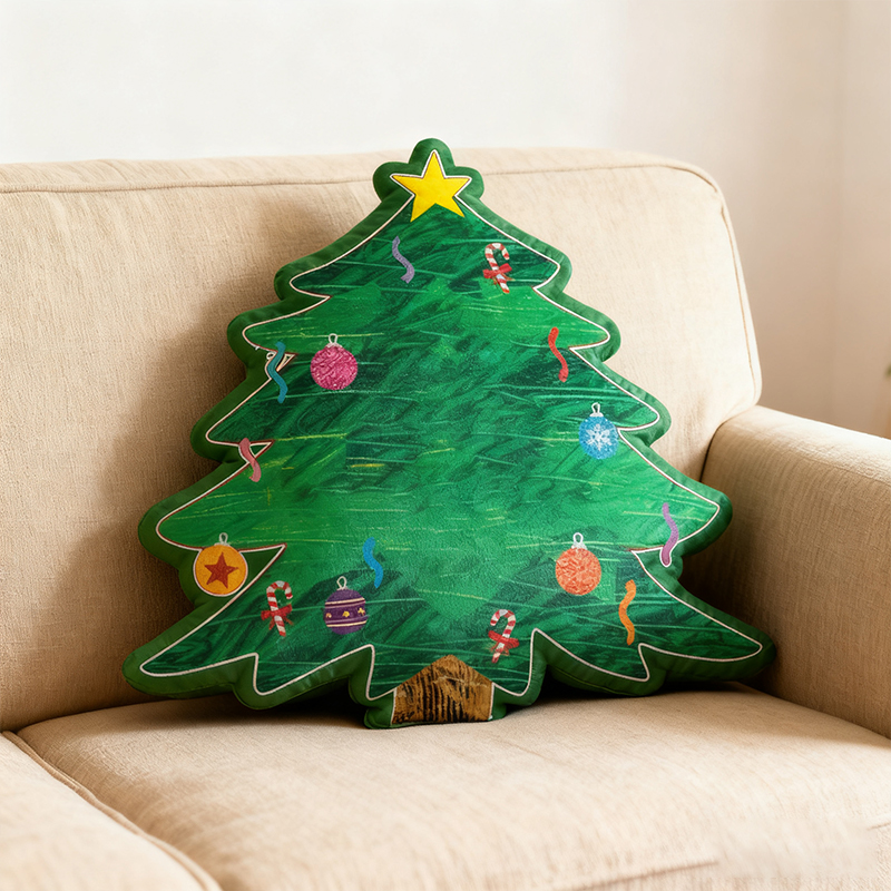 Having Fun Under Christmas Tree Teacher Cushion