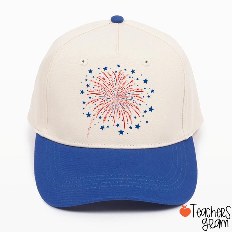 4th Of July Firework Teacher Baseball Cap