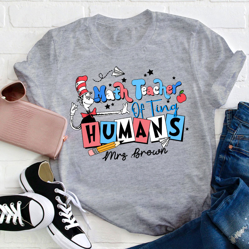 Personalized Teacher Of Tiny Humans Teacher T-Shirt