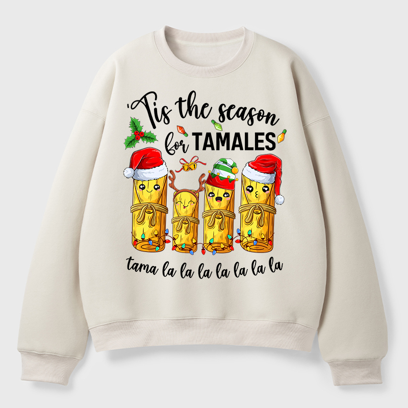 Tis The Season For Tamales Spanish Teacher Fleece Sweatshirt