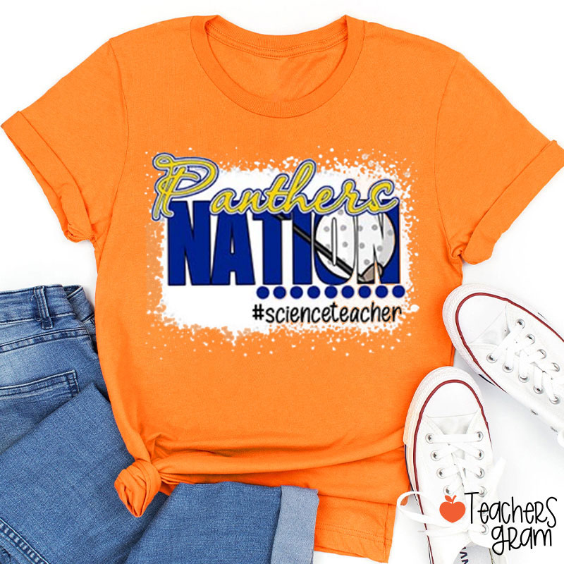 Personalized School Mascot Nation Teacher T-Shirt