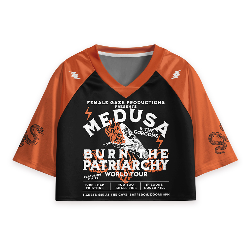 Burn The Patriarchy Teacher Crop Jersey