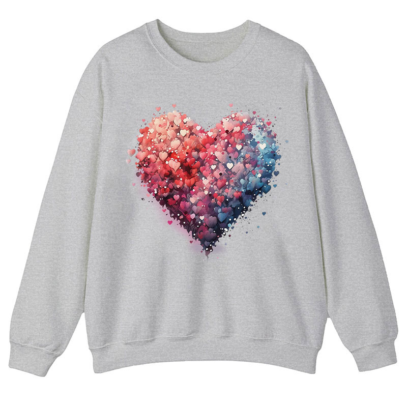 Bubble Heart Teacher Sweatshirt