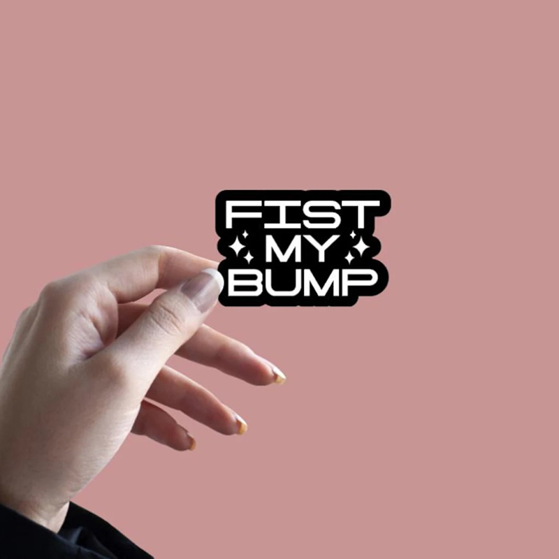 Fist My Bump Teacher Stickers