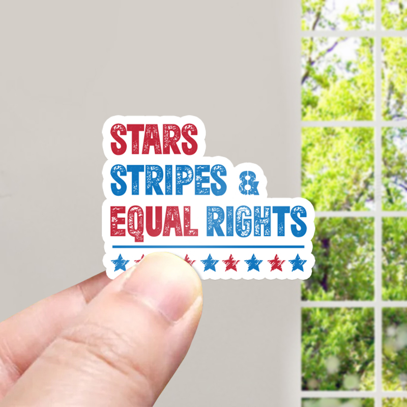 Stars Stripes And Equal Rights Teacher Stickers