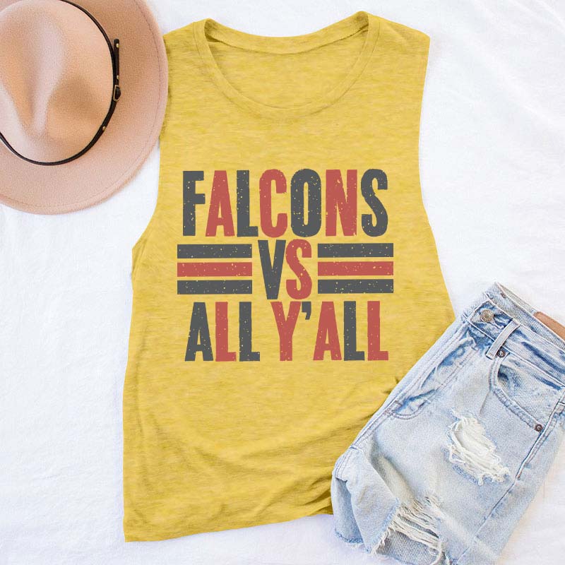 Personalized Mascot All Y'all School Spirit Teacher Tank Top