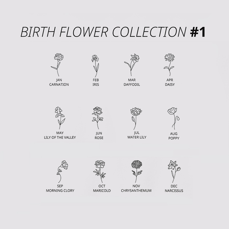 Personalized Name And Birthday Flower Jewelry Teacher Necklace