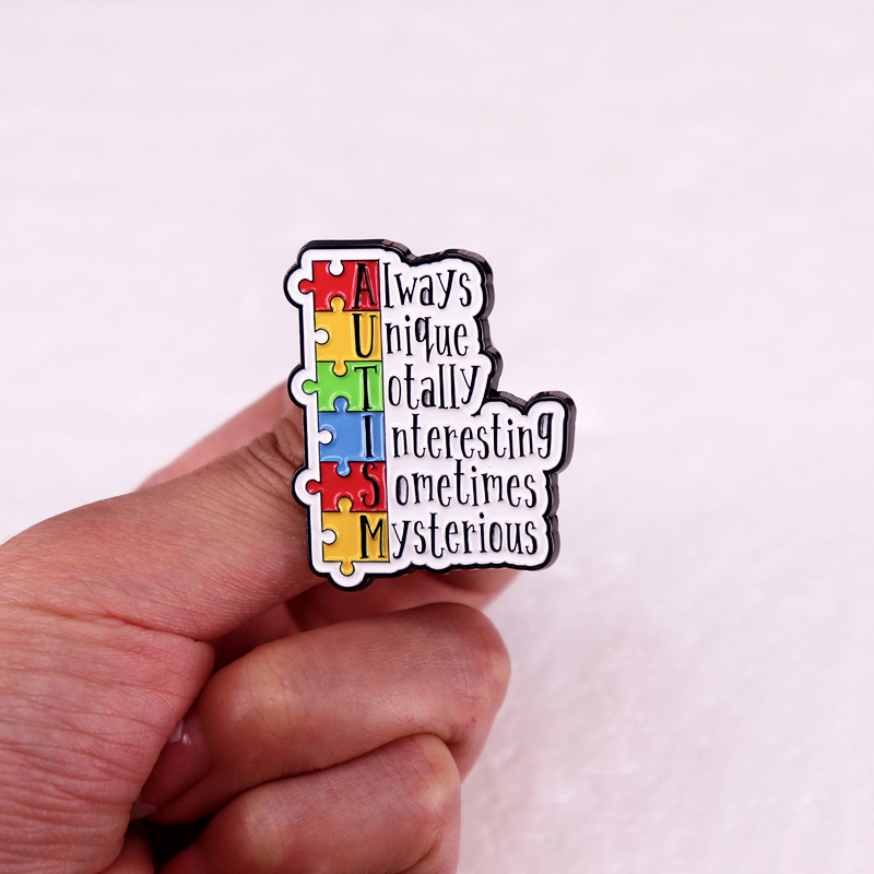 Autism Colored Teacher Pin