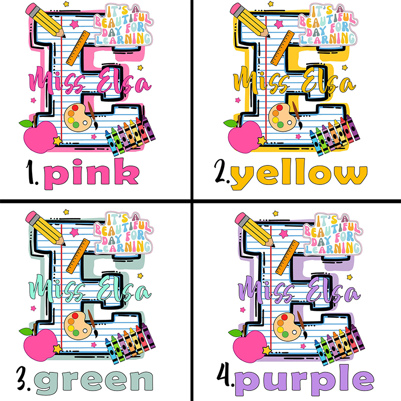 Personalized Name It's A Beautiful Day For Learning Teacher T-Shirt