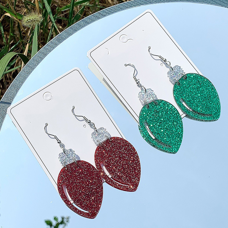 Christmas Light Teacher Acrylic Earrings