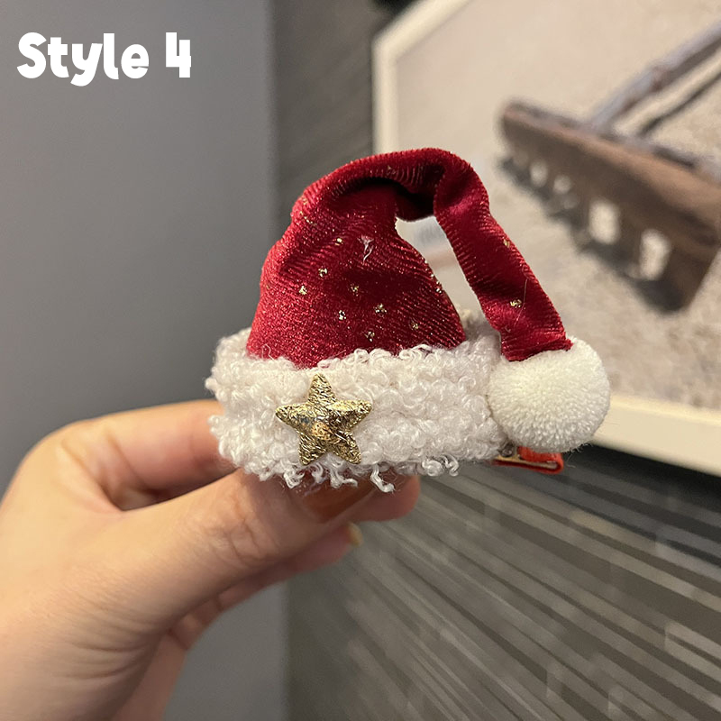 Christmas Hat Teacher Hair Clips