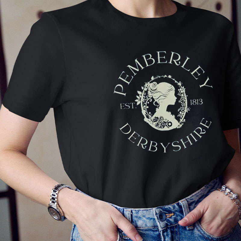 Pemberley Derbyshire Est. 1813 Teacher T-Shirt