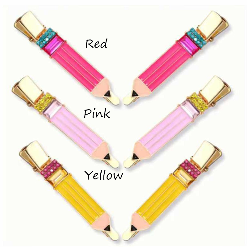 Back To School Pencil  Teacher Hair Clips