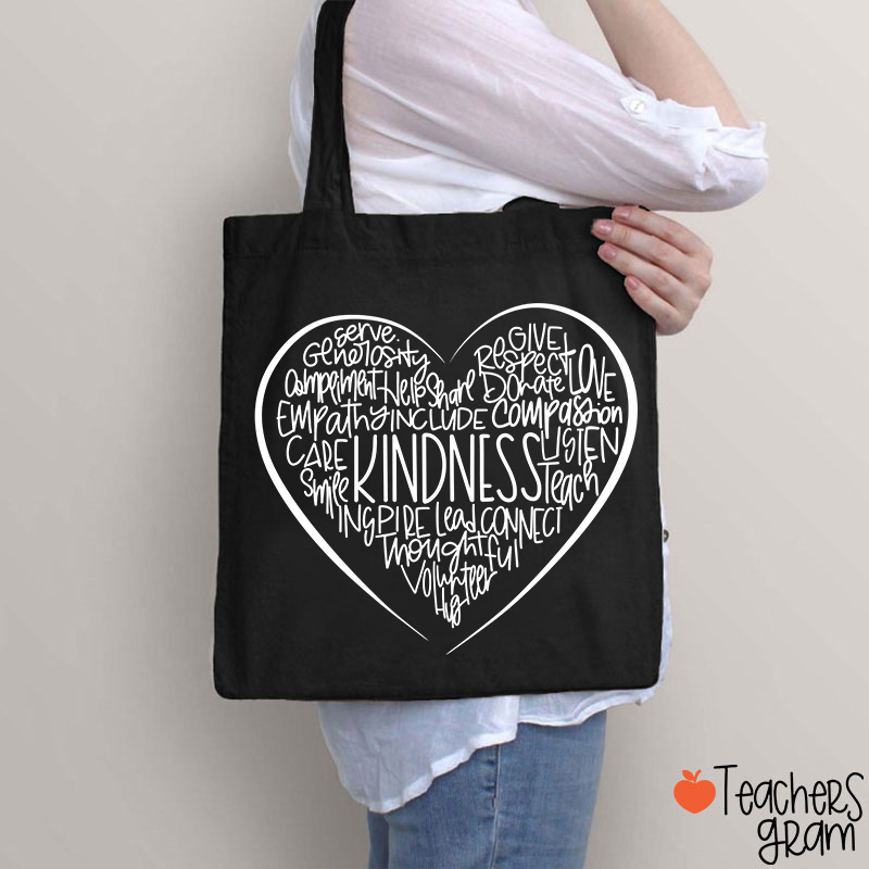Kindness Teach Smile Teacher Tote Bag
