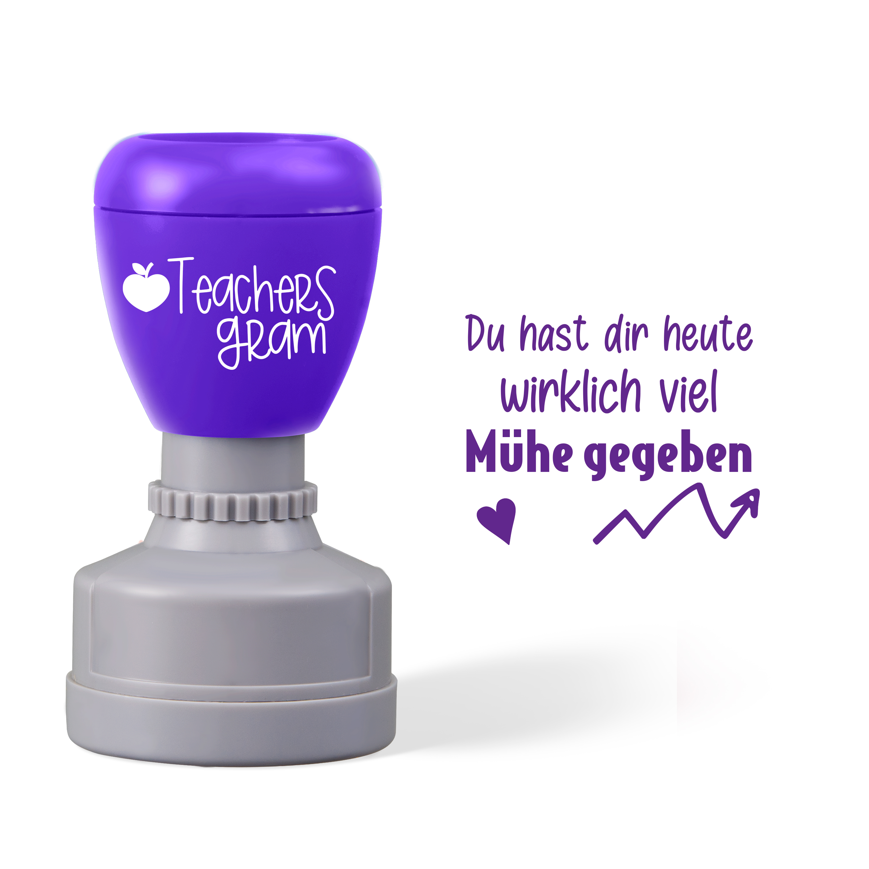 Personalized Du Hast Dir Heute Wirklich Viel Mühe Gegeben German Teacher Stamp