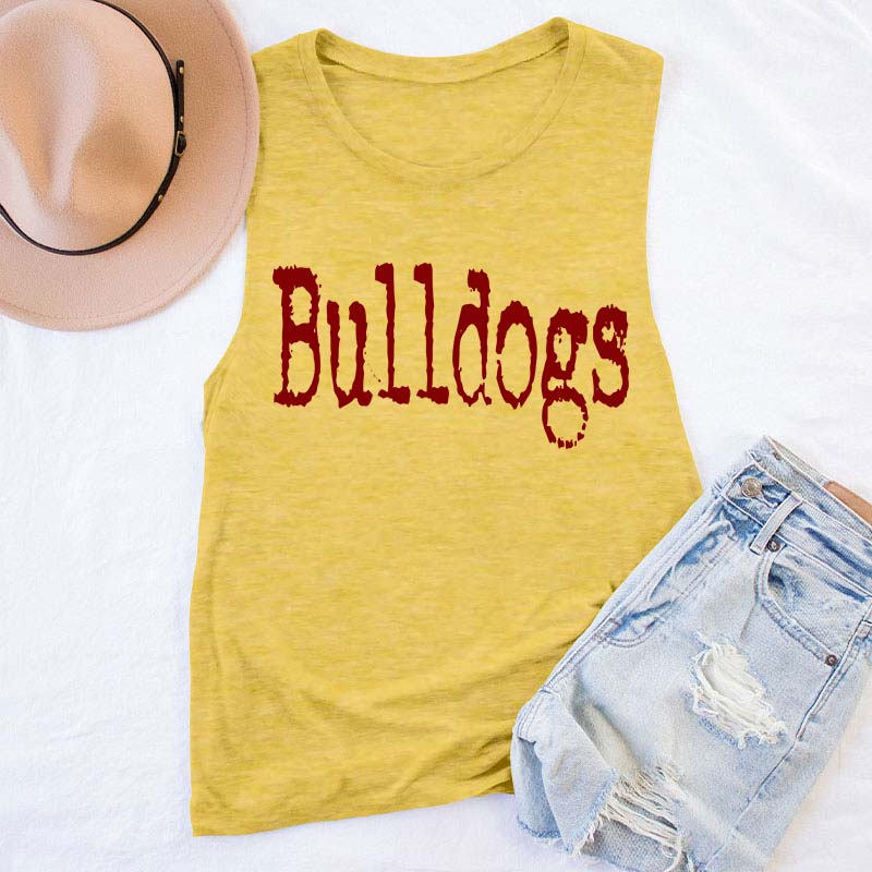 Personalized Mascot Printer Fonts Game Day Teacher Tank Top